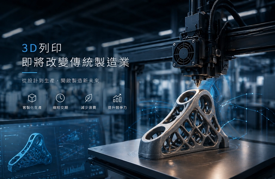 3D列印即將改變傳統製造業